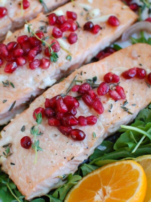 Honey Glazed Pomegranate Salmon 1200 x 1200