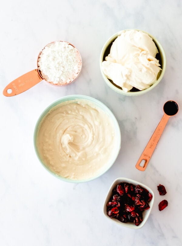 Cranberry Bliss Bars ingredients 