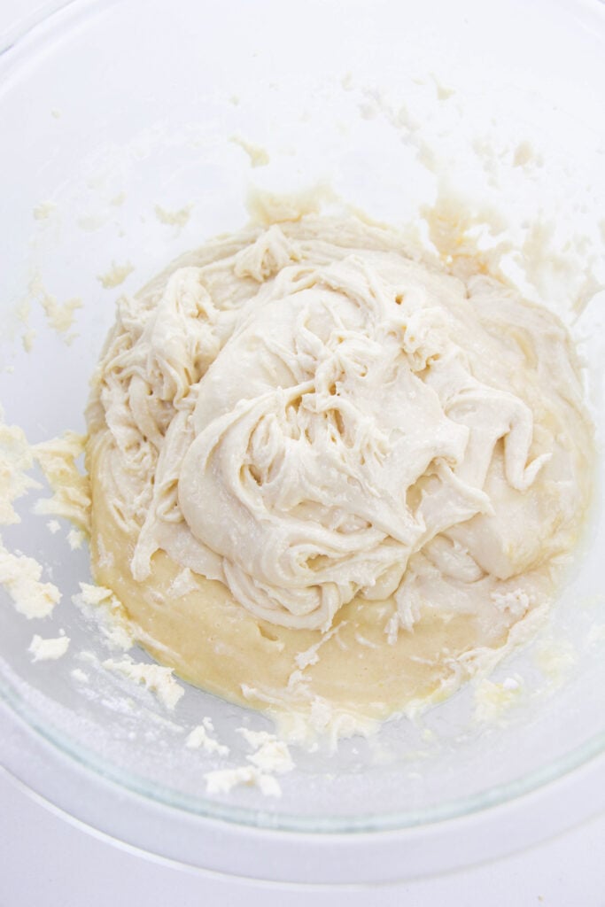 Easy Cake Mix Sugar Cookies in bowl 