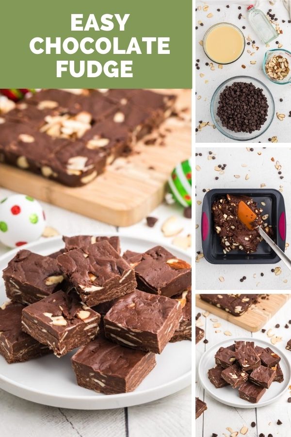 Easy Chocolate Fudge collage