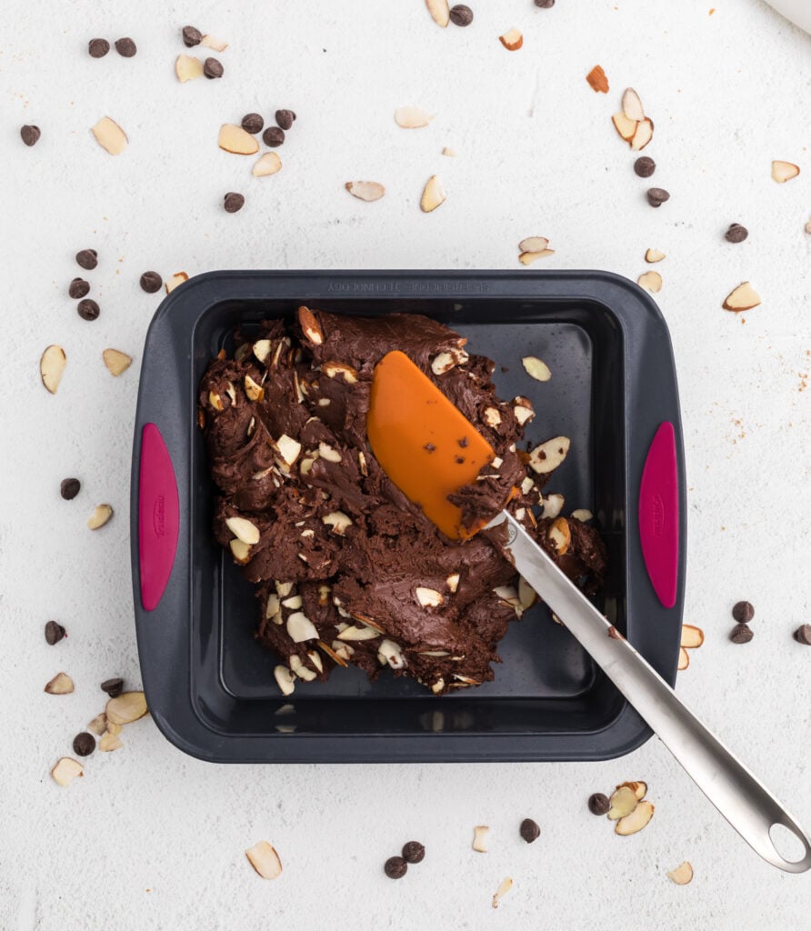 Easy Chocolate Fudge in pan