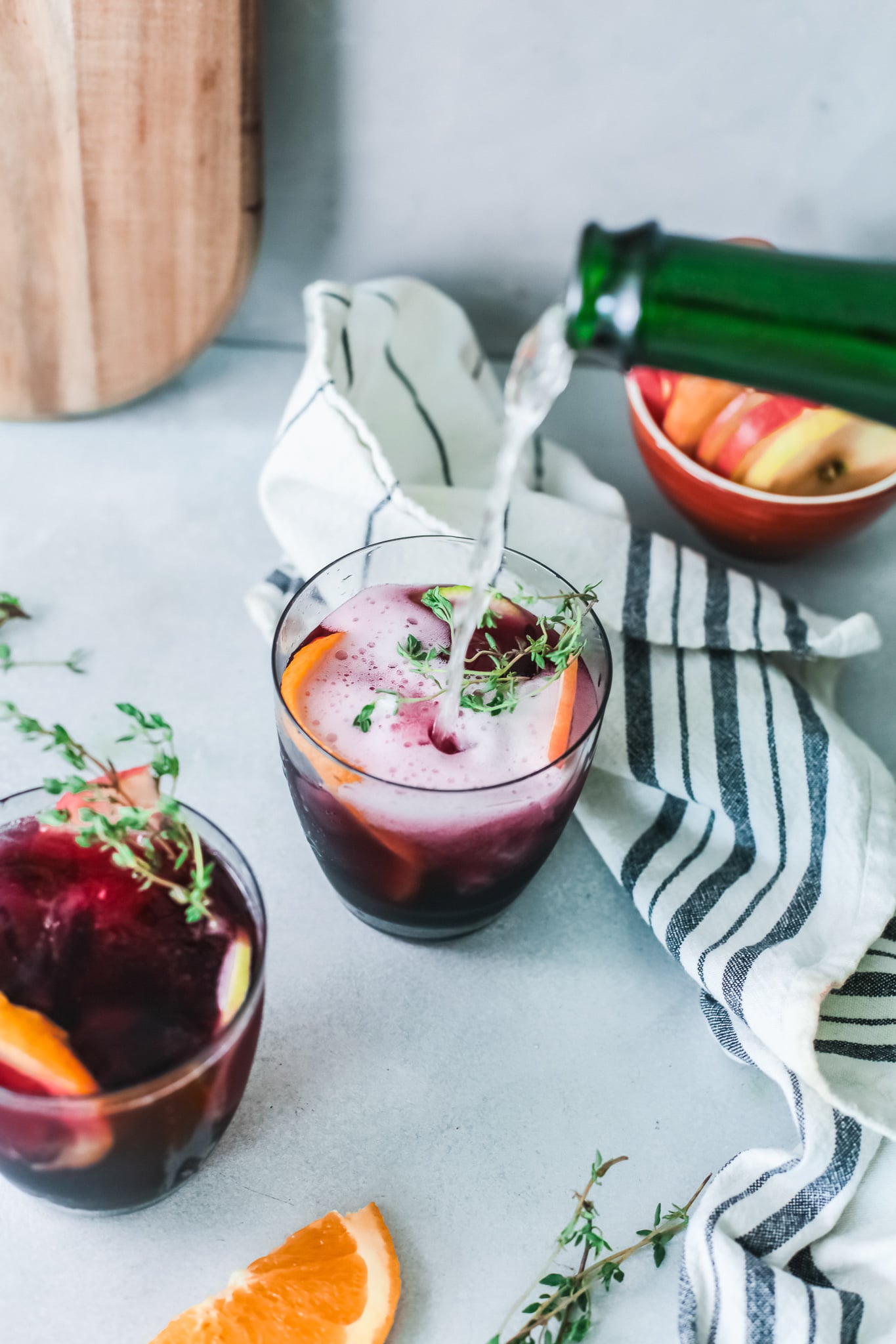 The Best Red Sangria Recipe with champagne
