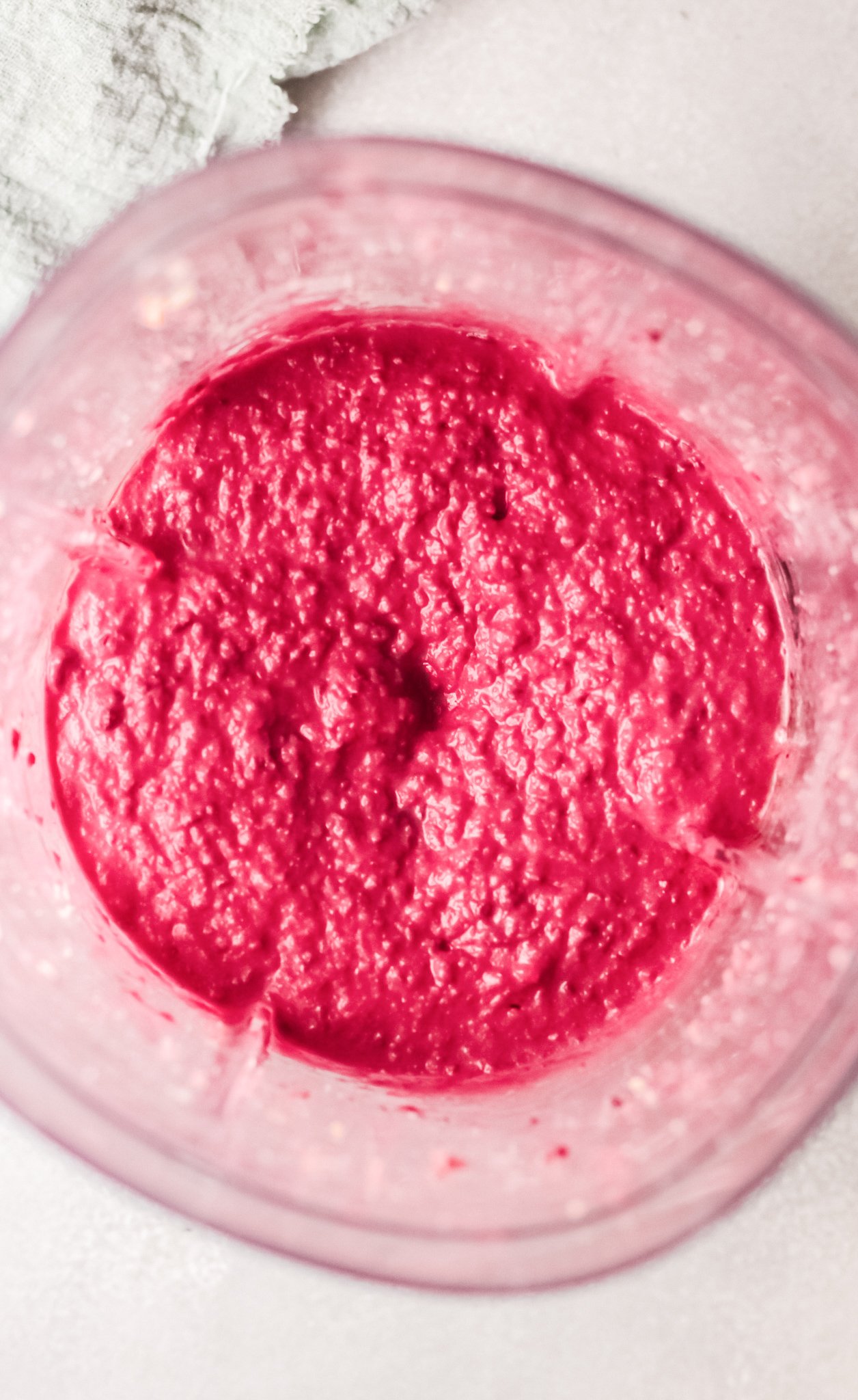 Easy Beet Hummus in blender