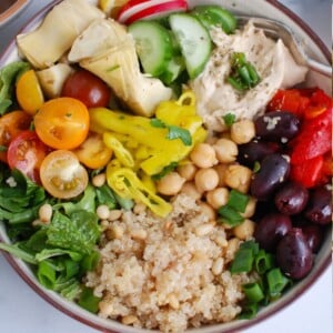 Greek Quinoa Bowls Recipe 1200 x 1200