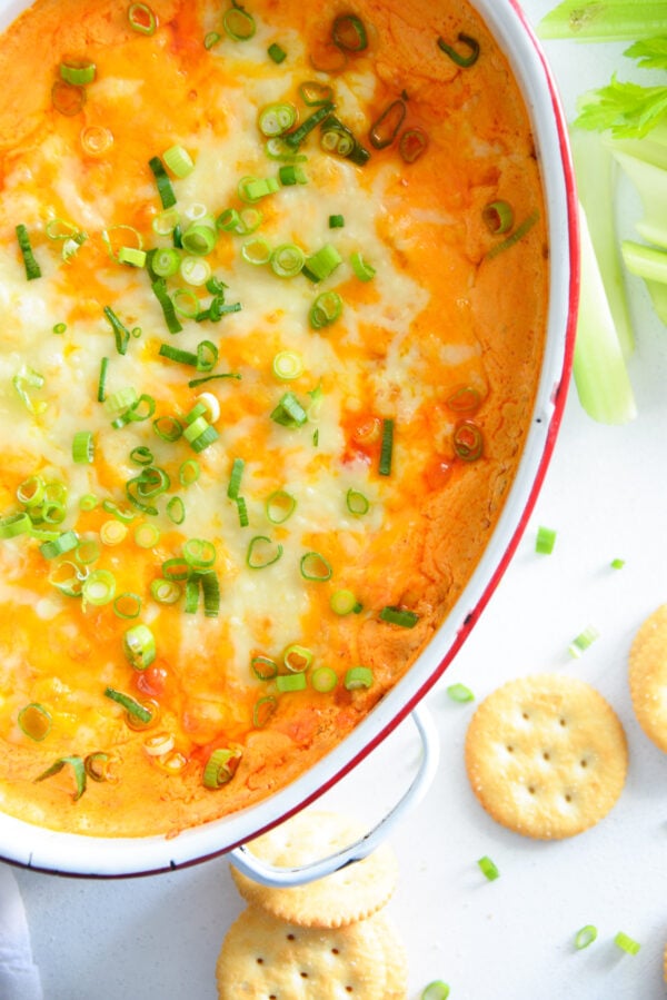 How to Make Buffalo Chicken Dip with bowl