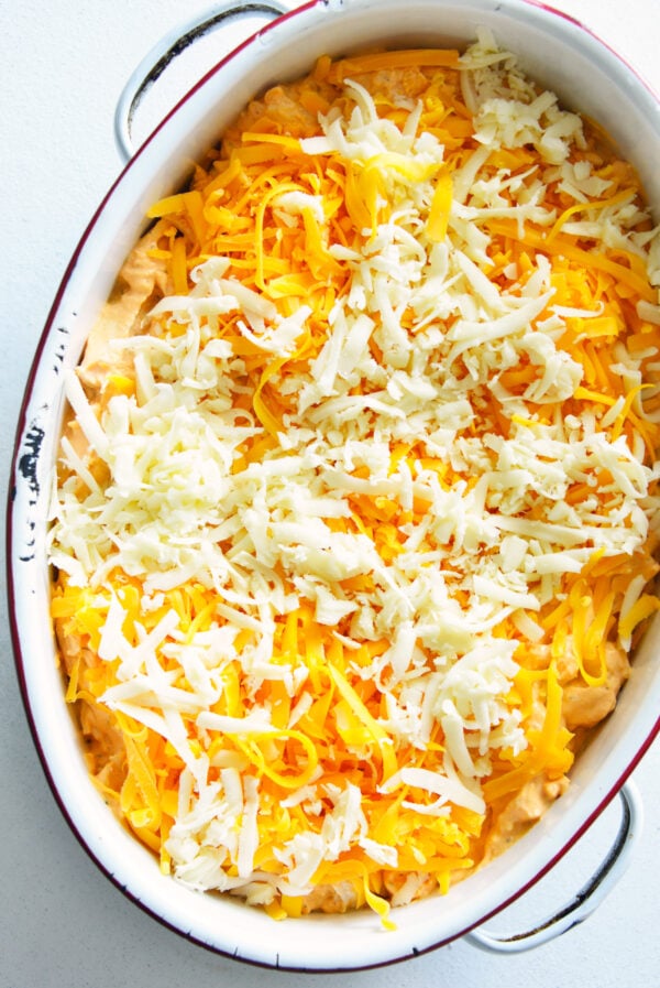 How to Make Buffalo Chicken Dip with cheese 