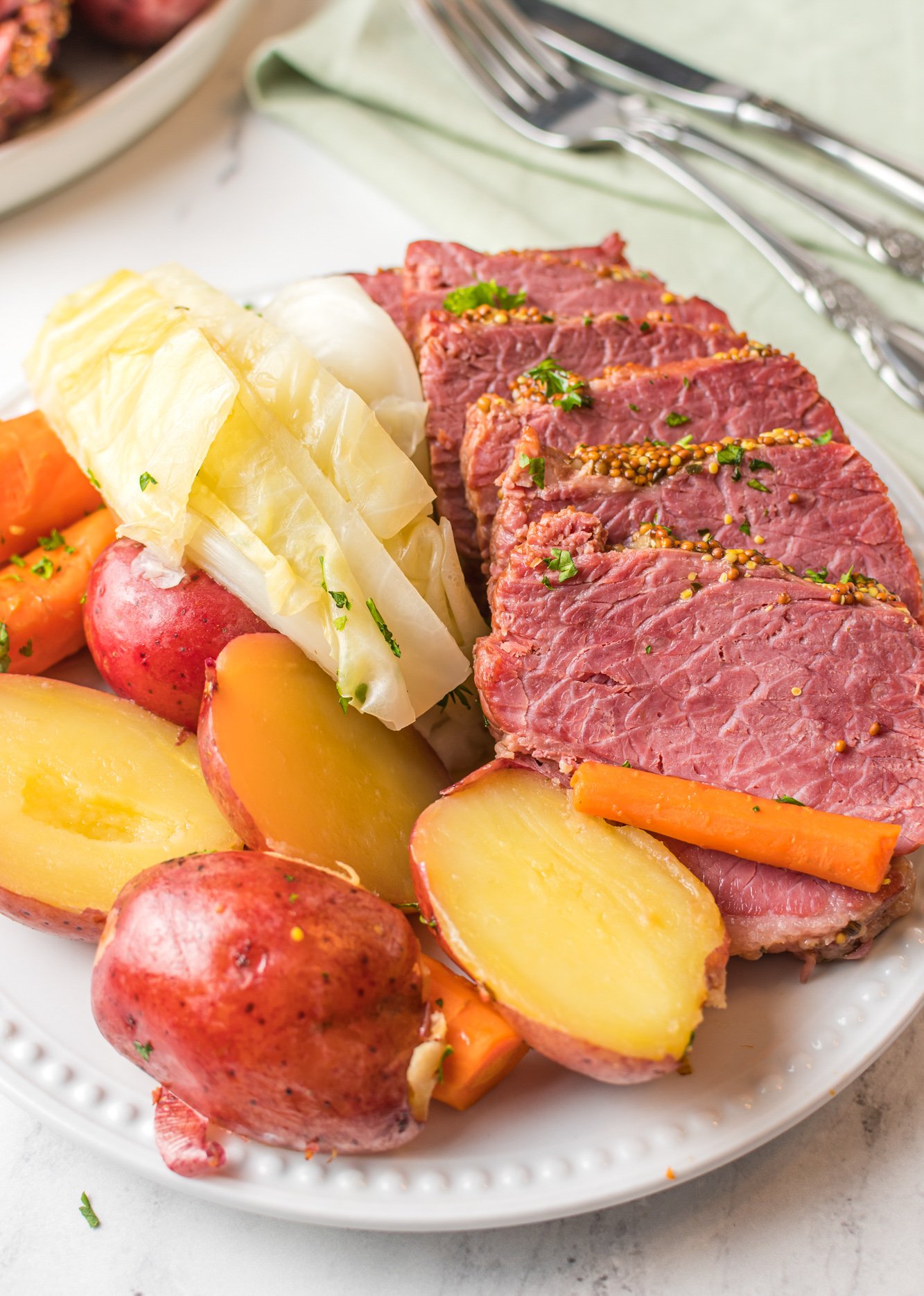 Instant Pot Corned Beef and Cabbage - A Cedar Spoon