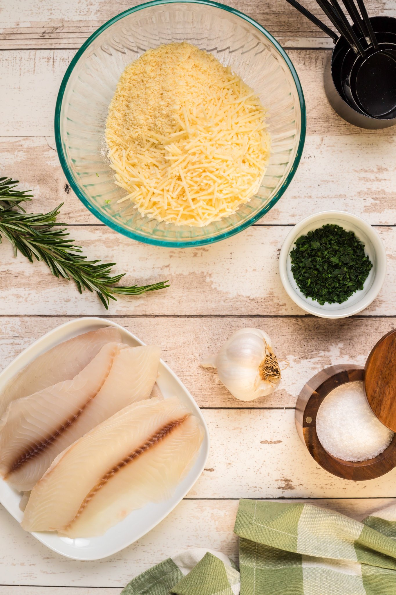 Parmesan Crusted Tilapia with flour