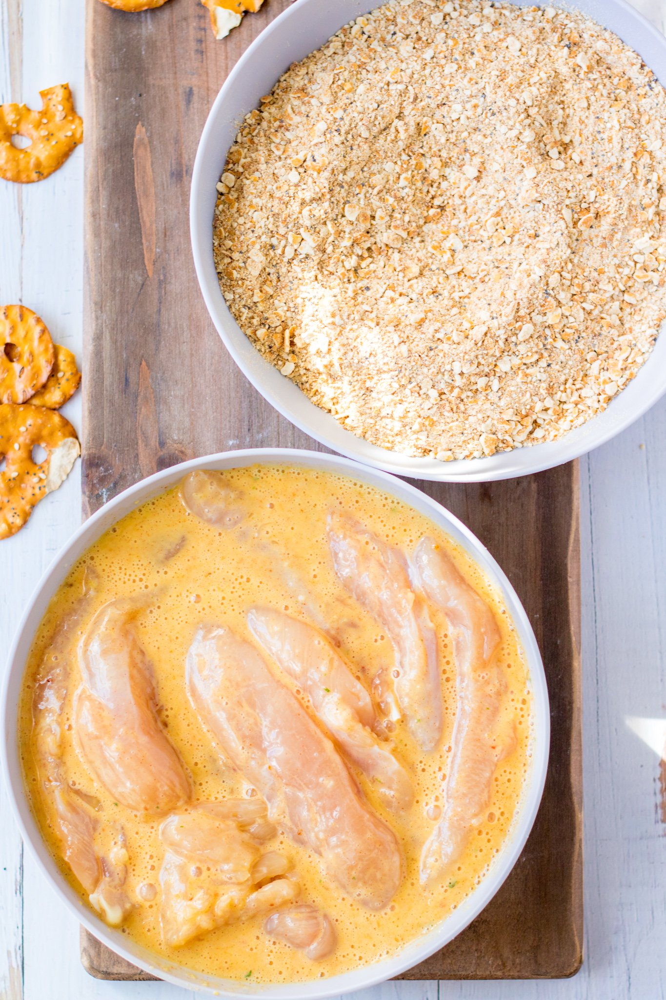 Pretzel Crusted Chicken Recipe ingredients. 