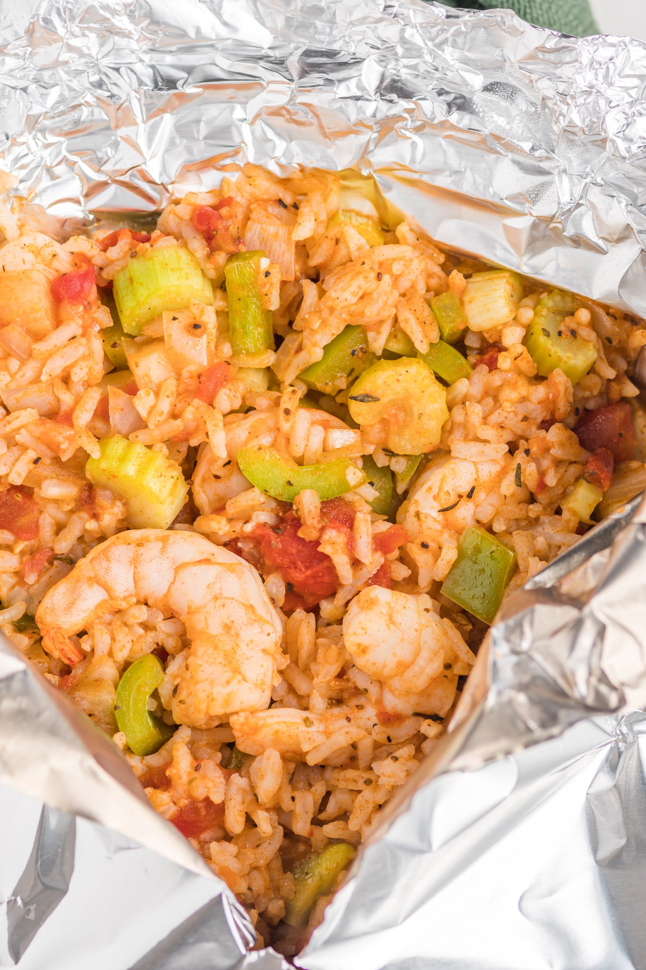 Shrimp Creole Recipe in packet.