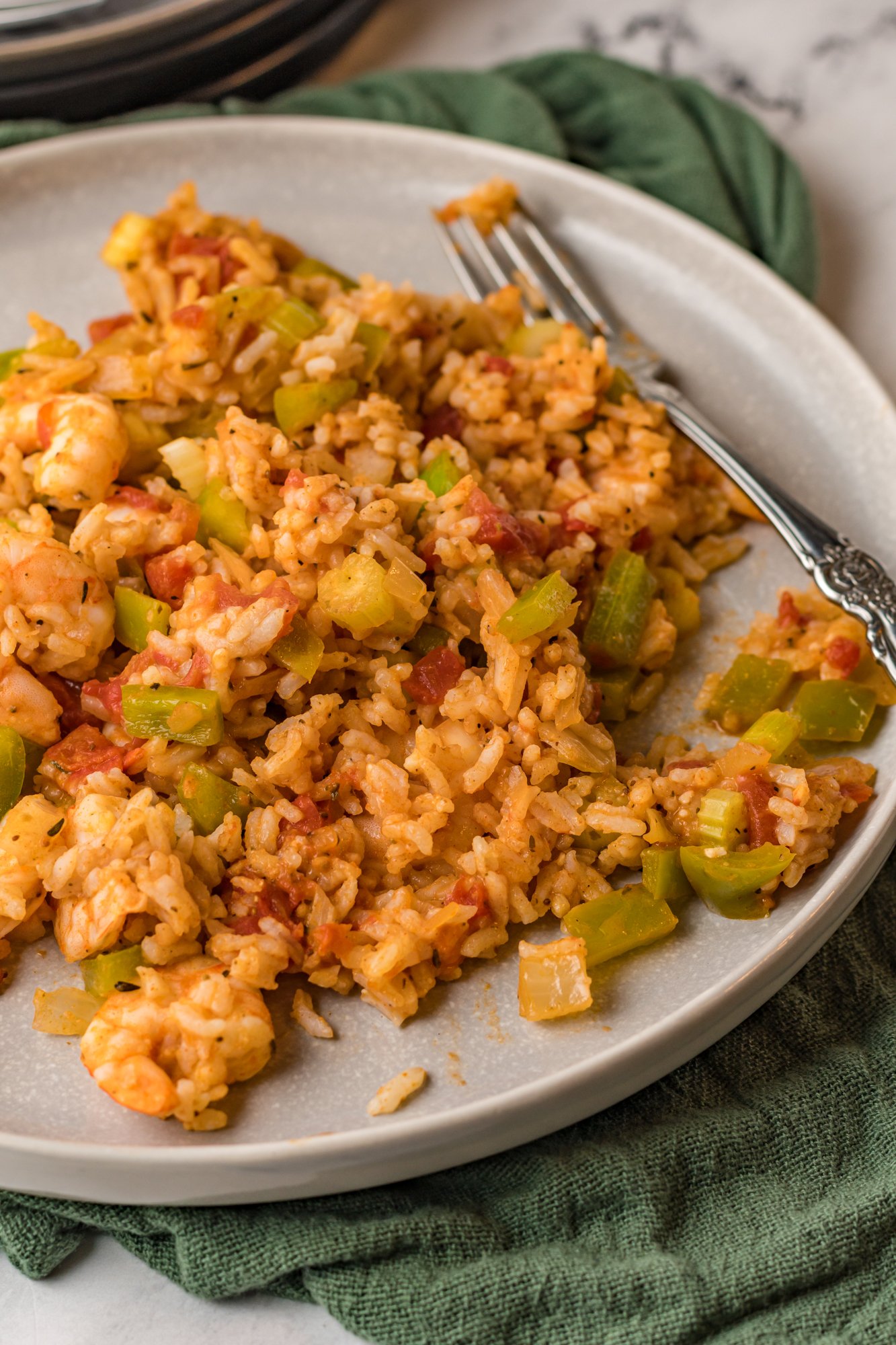 Shrimp Creole Recipe on plate