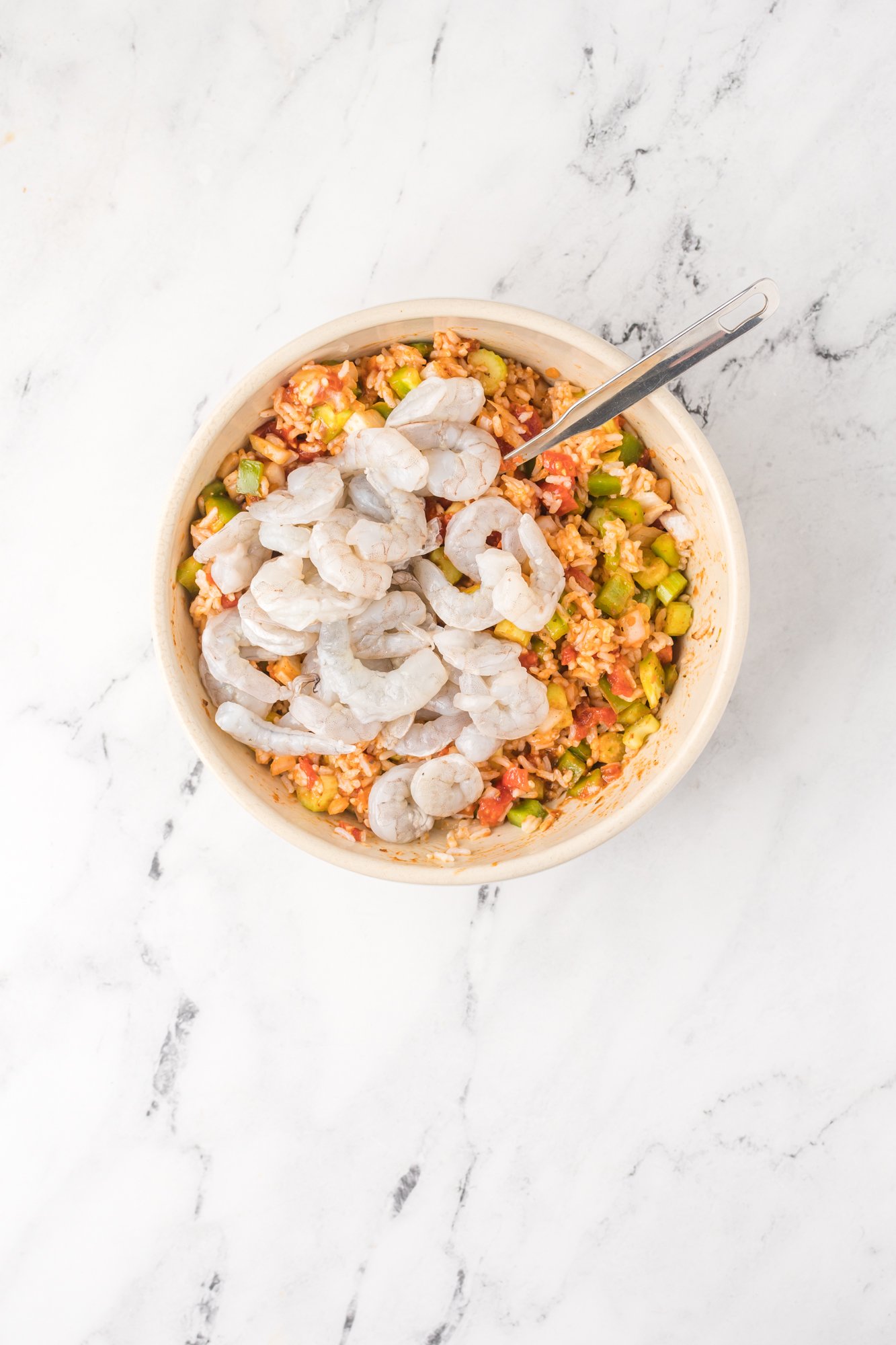 Shrimp Creole Recipe shrimp in a bowl.