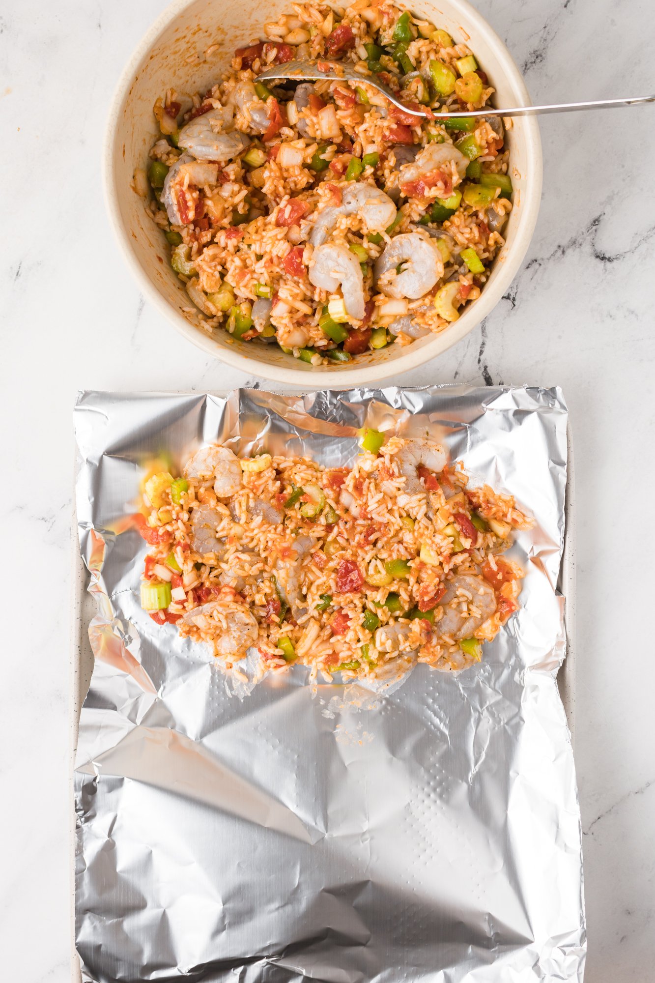 Shrimp Creole Recipe in packets.
