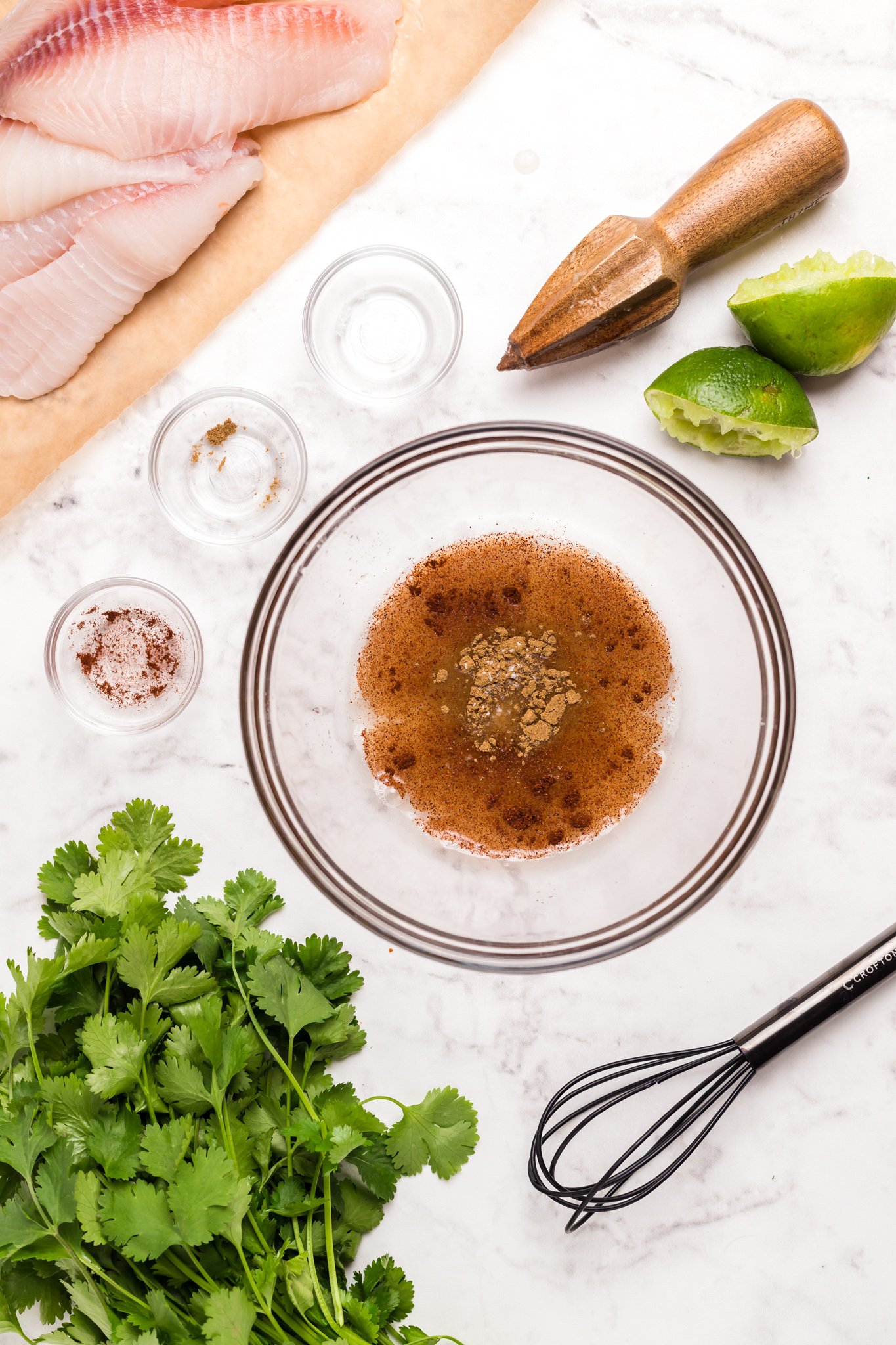 Air Fryer Tilapia marinade.