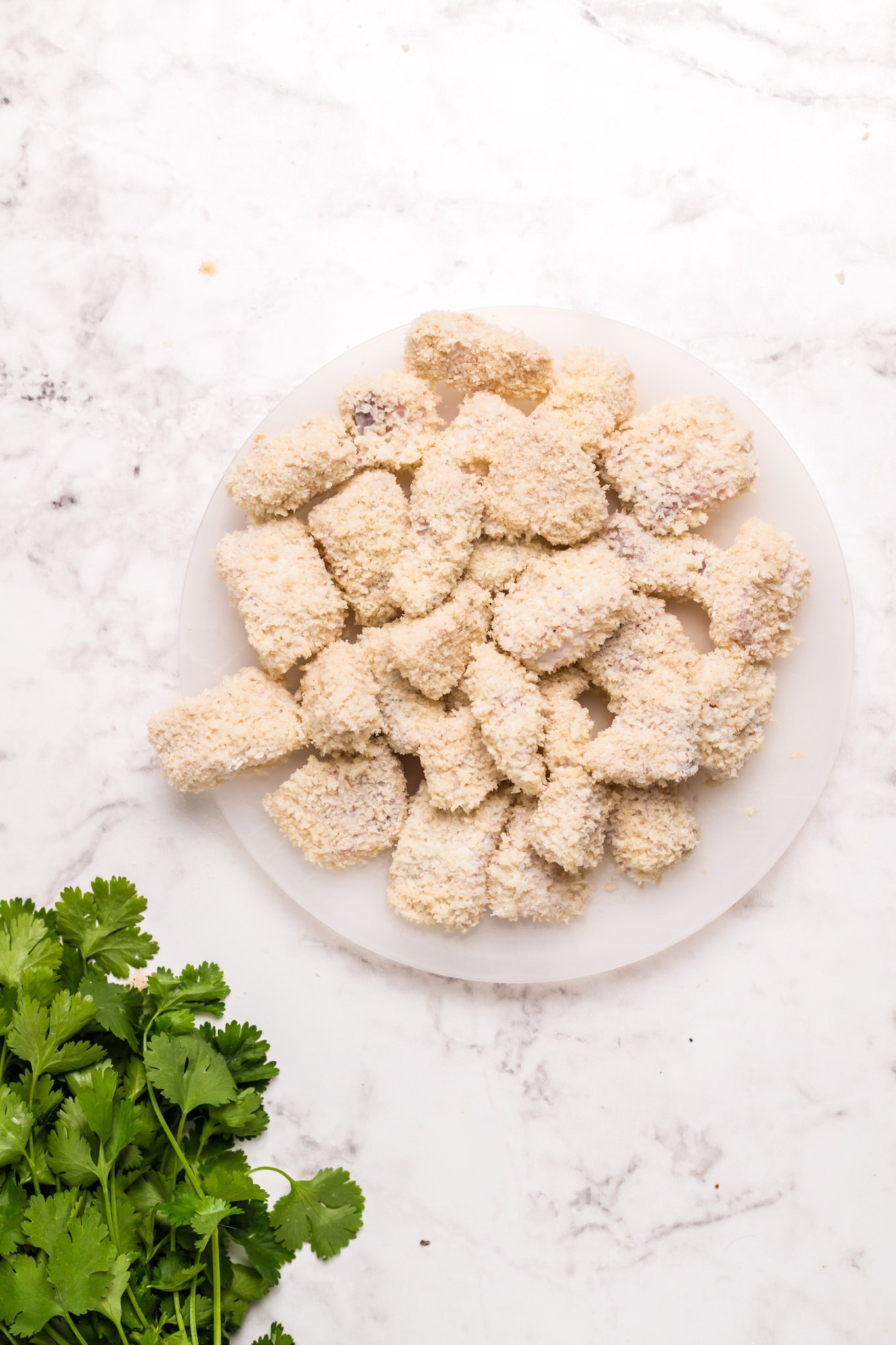 Air Fryer Tilapia fish in a bowl. 