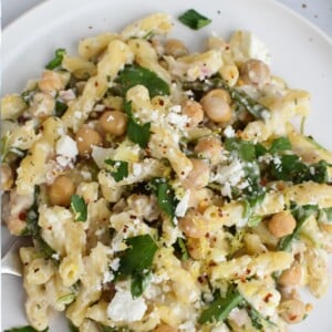 Chickpea Pasta Recipe with Feta 1200 x 1200