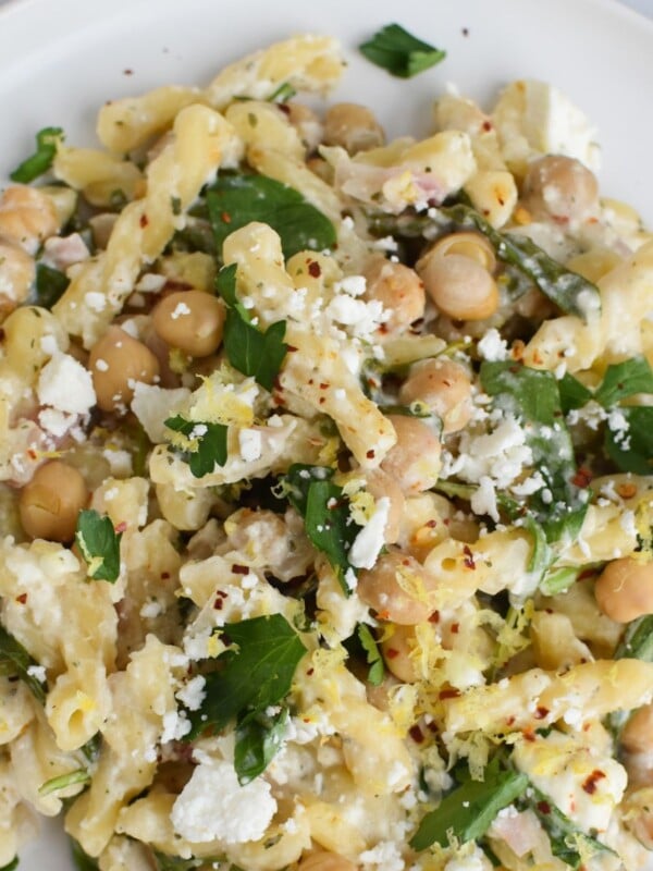 Chickpea Pasta Recipe with Feta 1200 x 1200