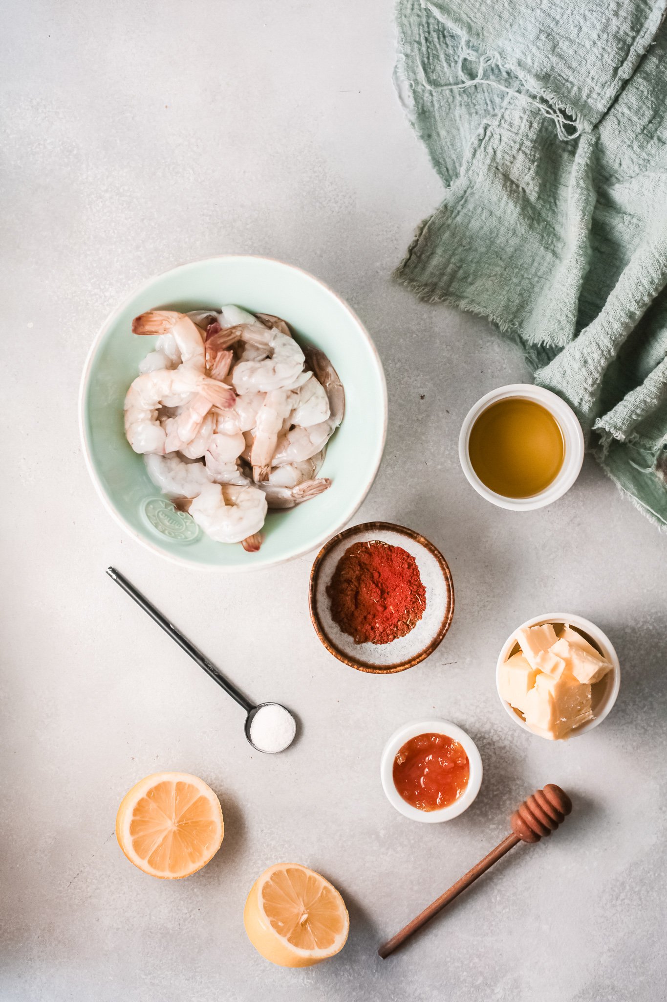Easy Cajun Shrimp Recipe ingredients.