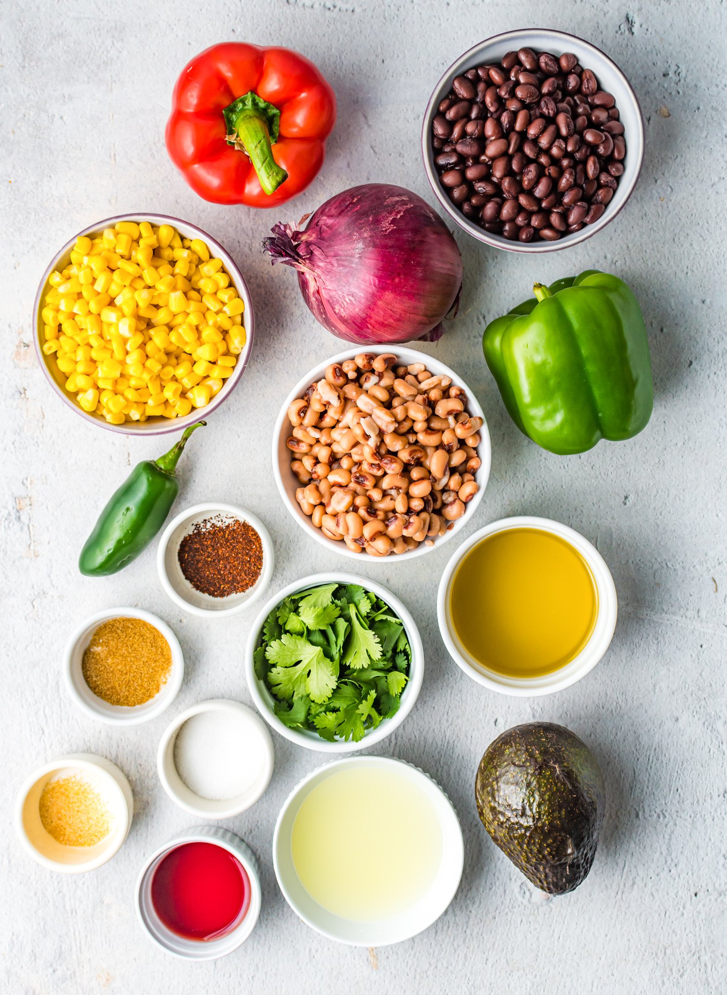 Cowboy Caviar Recipe ingredients. 