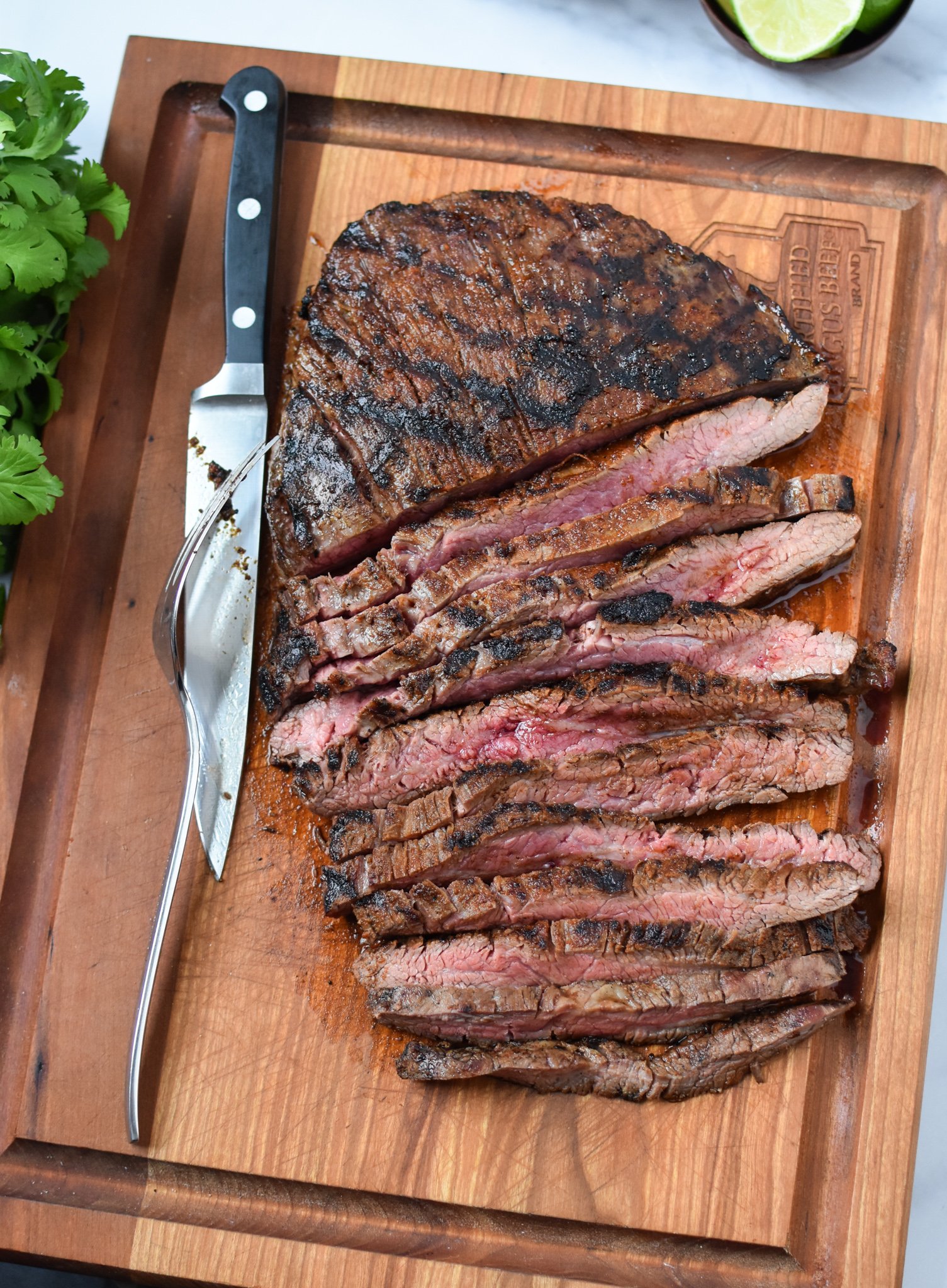 Grilled Flank Steak with Dry Rub - A Cedar Spoon