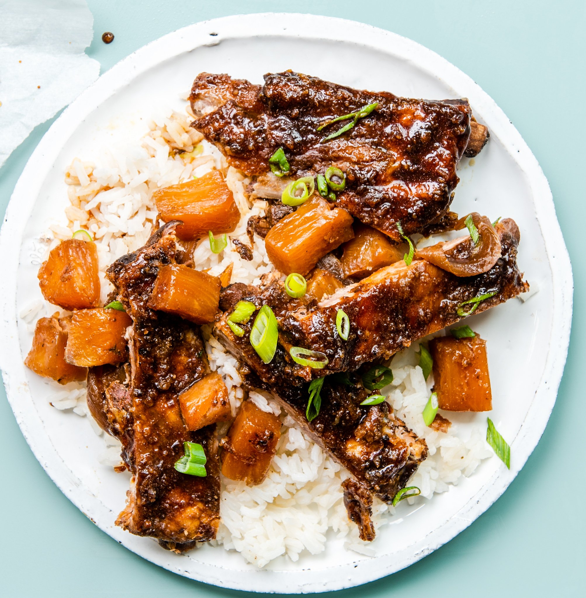 Slow Cooker Hawaiian Pork Ribs Image 2 A Cedar Spoon