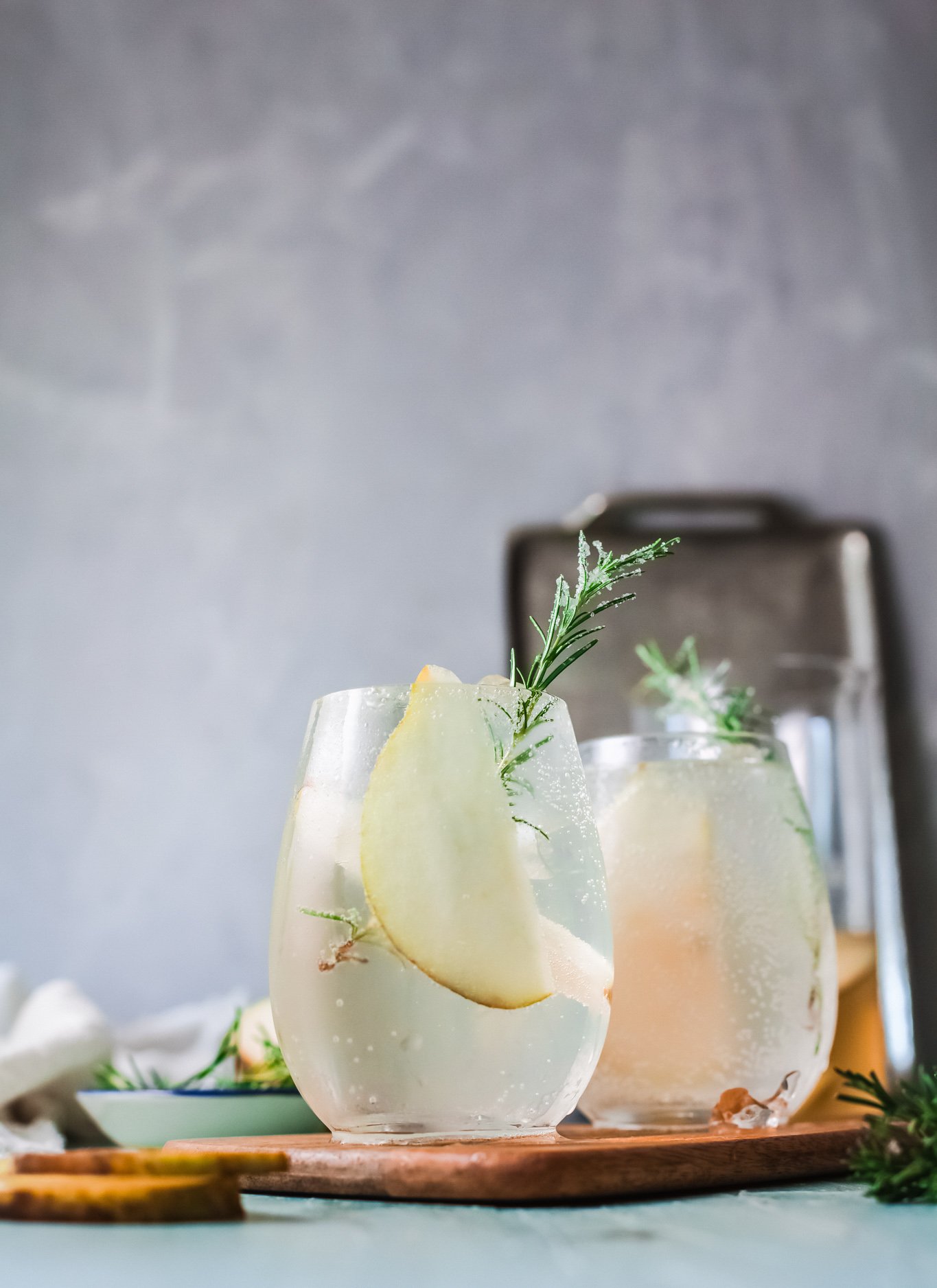 White Sangria Recipe with rosemary. 