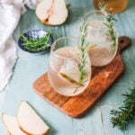White Sangria Recipe in a glass.