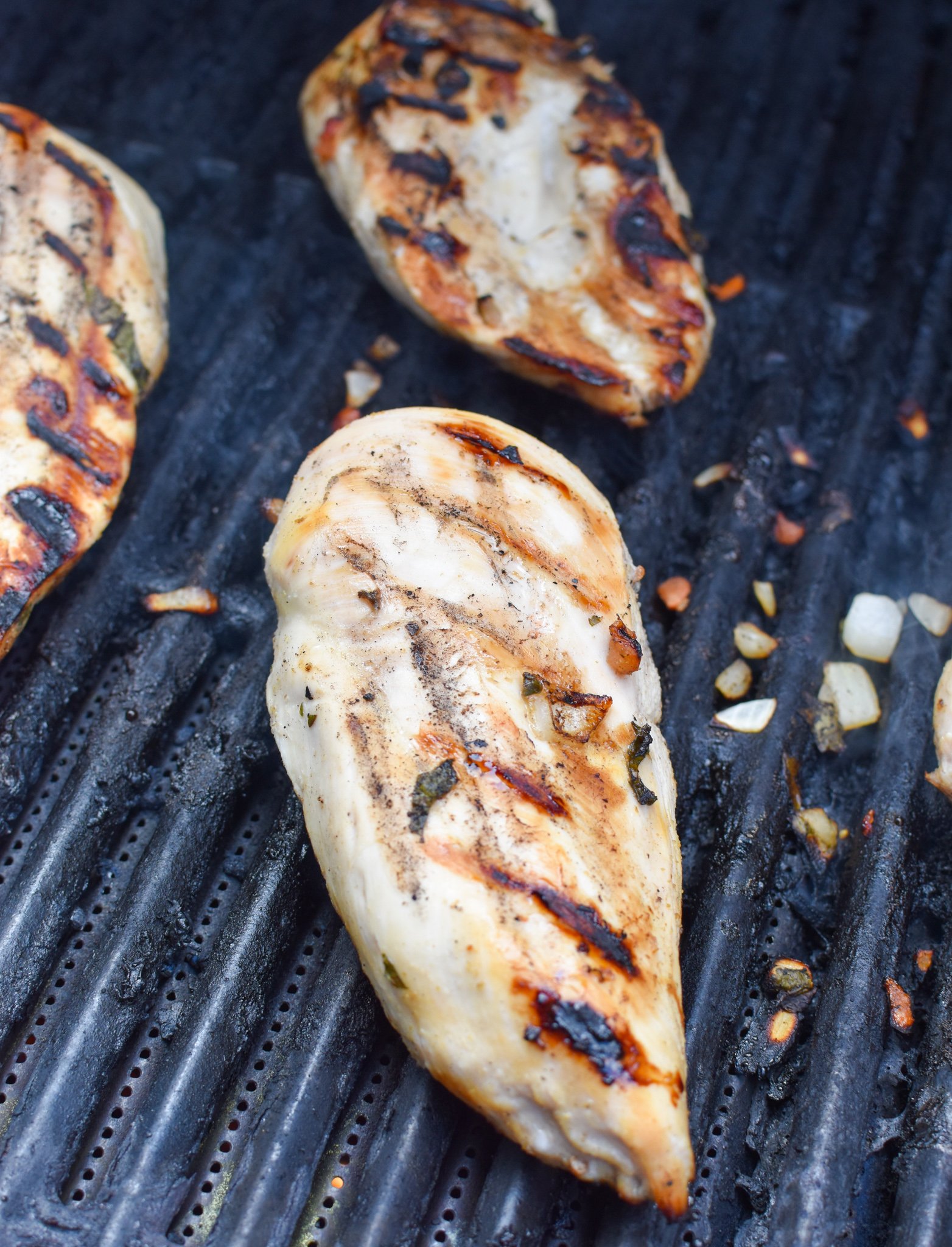 Margarita Grilled Chicken on the grill. 
