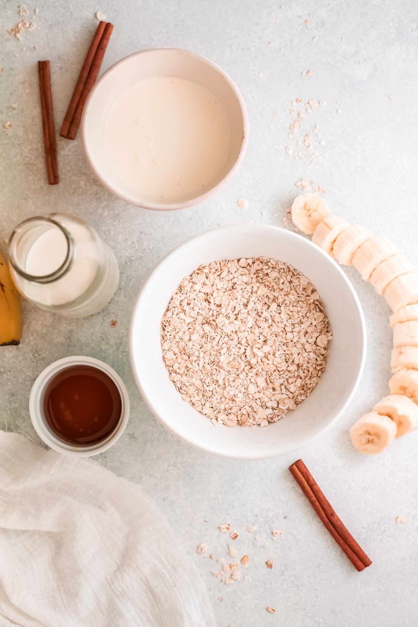  Oat Smoothie Recipe ingredients.