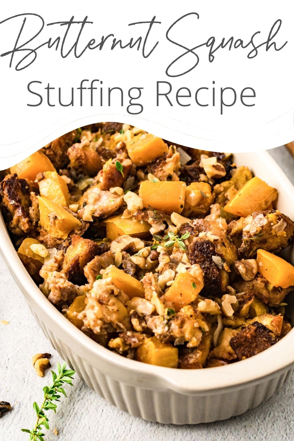 Butternut Squash Stuffing with logo. 