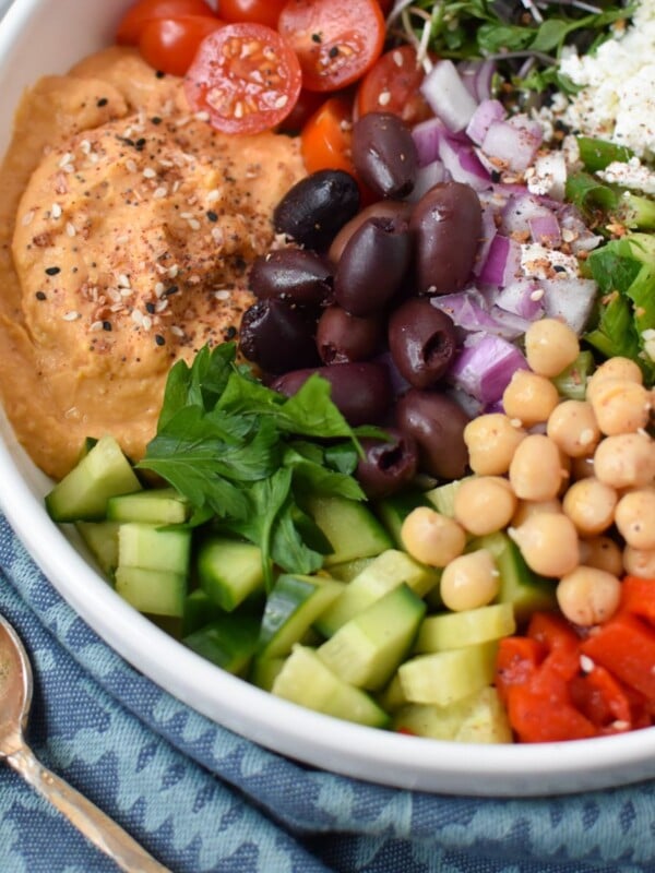 Easy Mediterranean Hummus Bowl 1200 x 1200