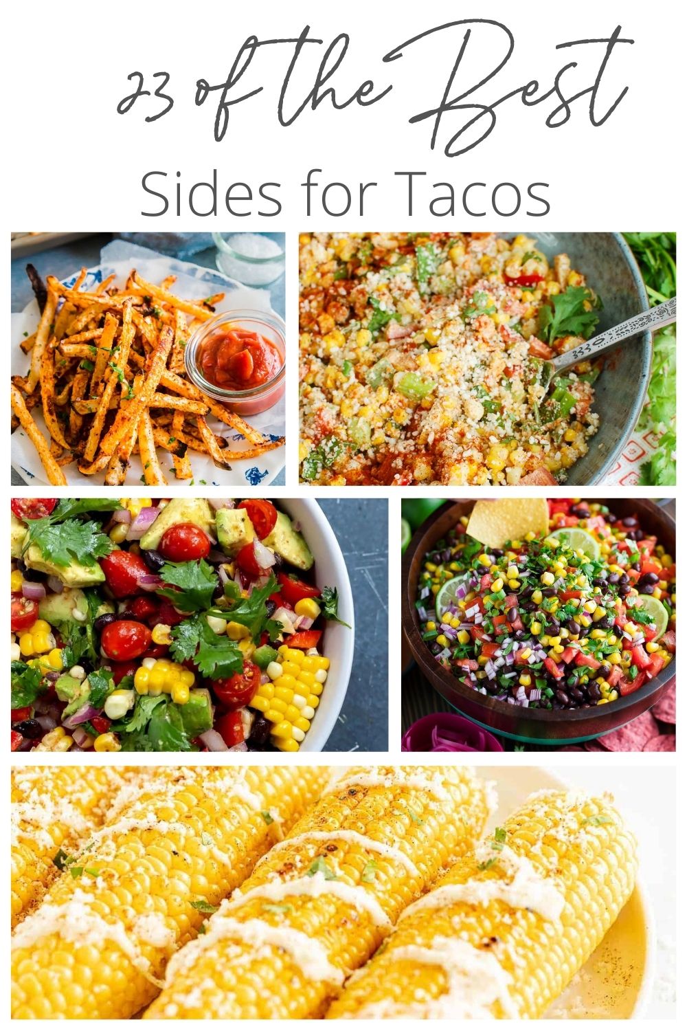 23 Best Sides to Serve with Tacos with logo. 