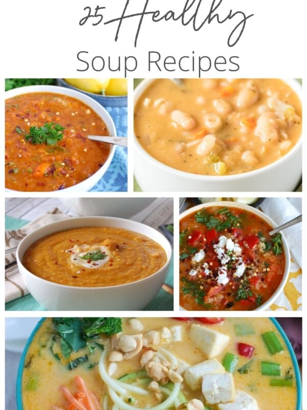 25 Healthy Soups to Warm You Up with logo