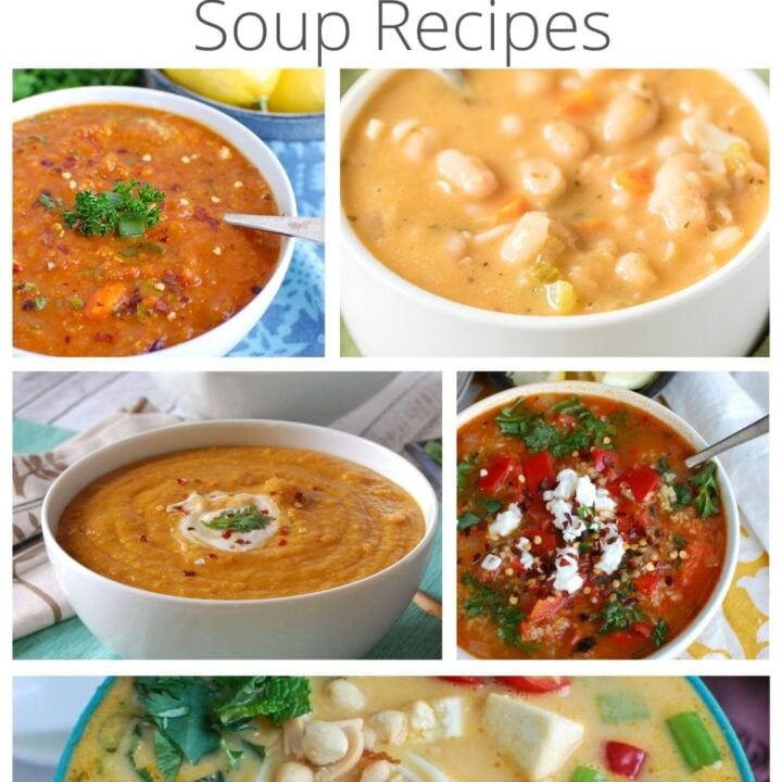 25 Healthy Soups to Warm You Up with logo