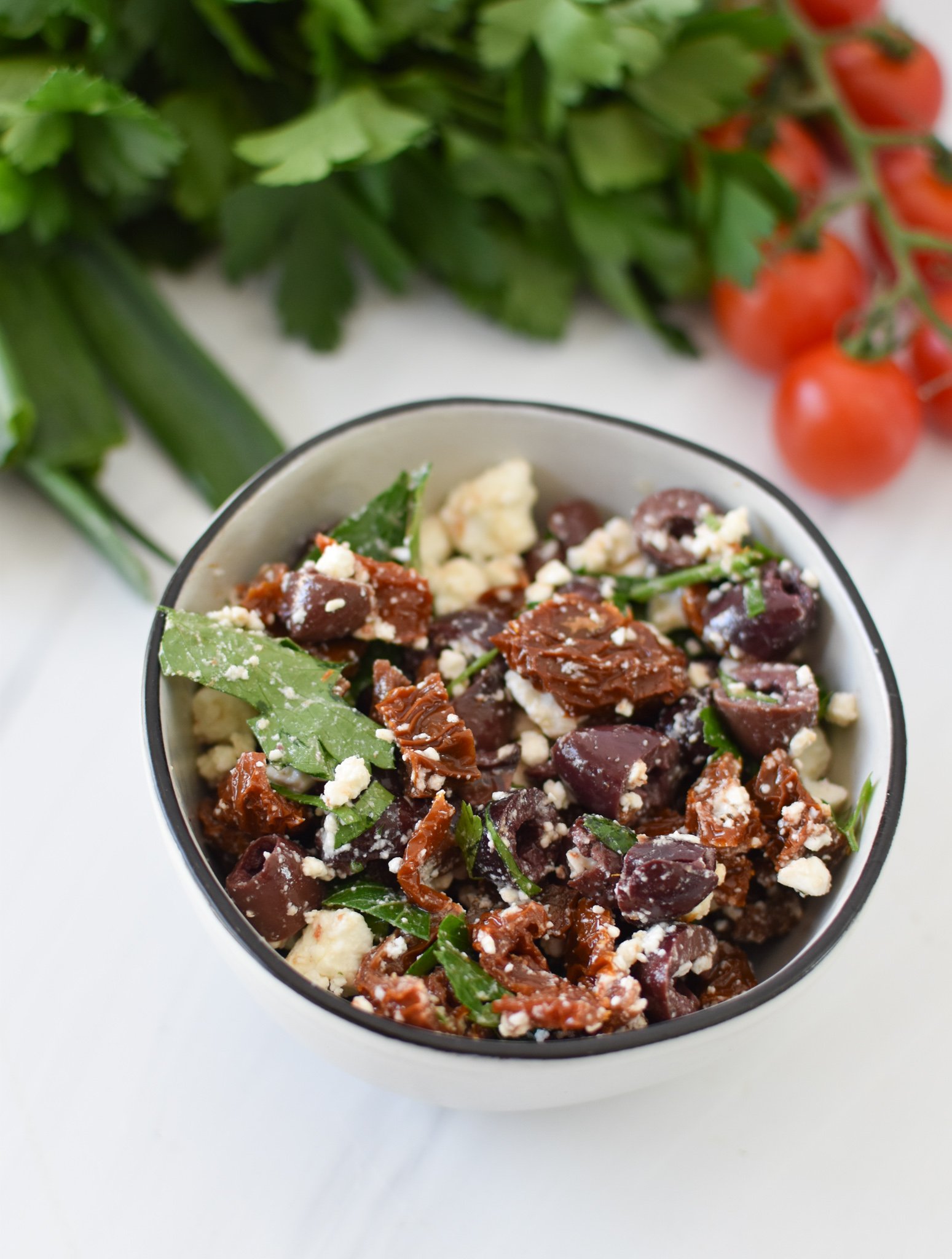Greek Baked Tilapia olive tapenade.
