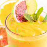 Orange Smoothie Recipe in a glass.