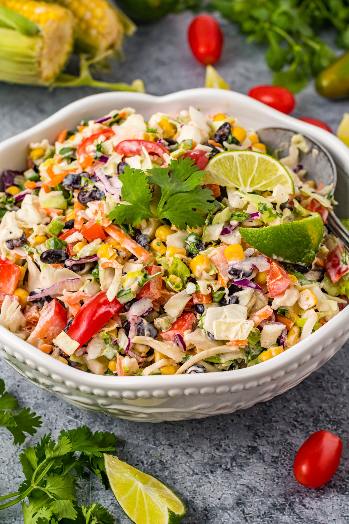 Creamy Mexican Coleslaw with Chili-Lime Dressing