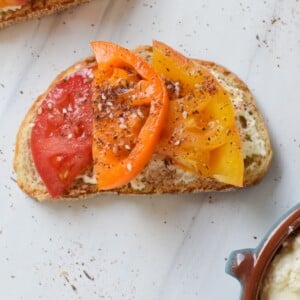 Tomato Toast with Whipped Feta 1200 x 1200