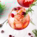Cranberry Aperol Spritz in glasses