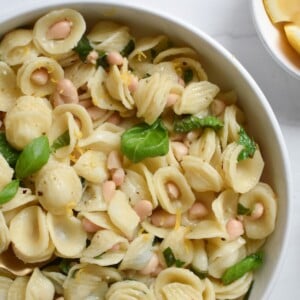 Lemon Basil White Bean Pasta 1200 x 1200