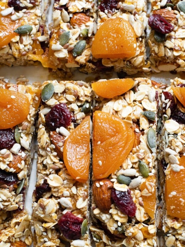 Easy Date Granola Bars on sheet pan