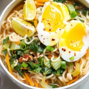 Easy Ramen Noodle Soup in a bowl