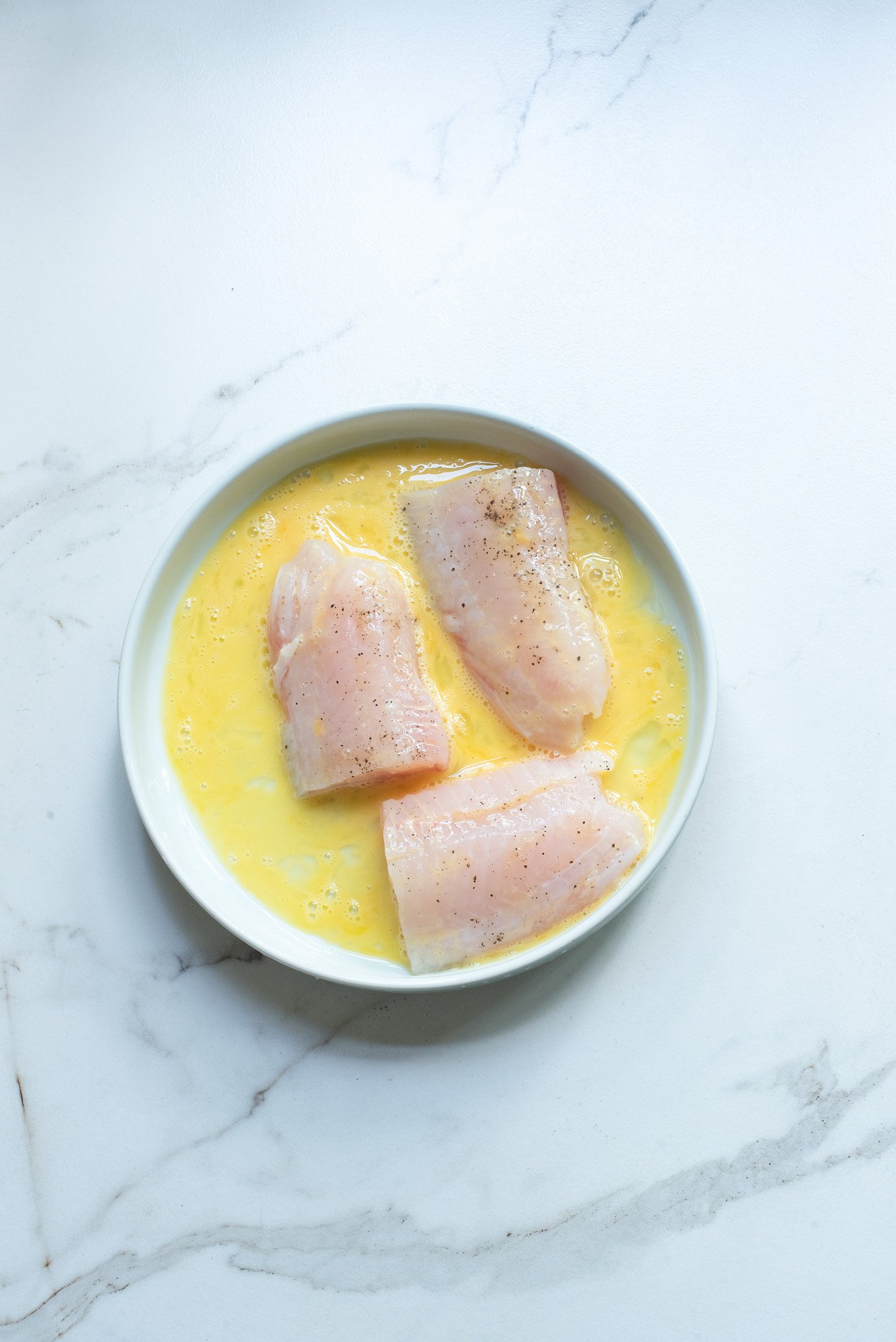 Easy Pan Fried Fish fish in egg