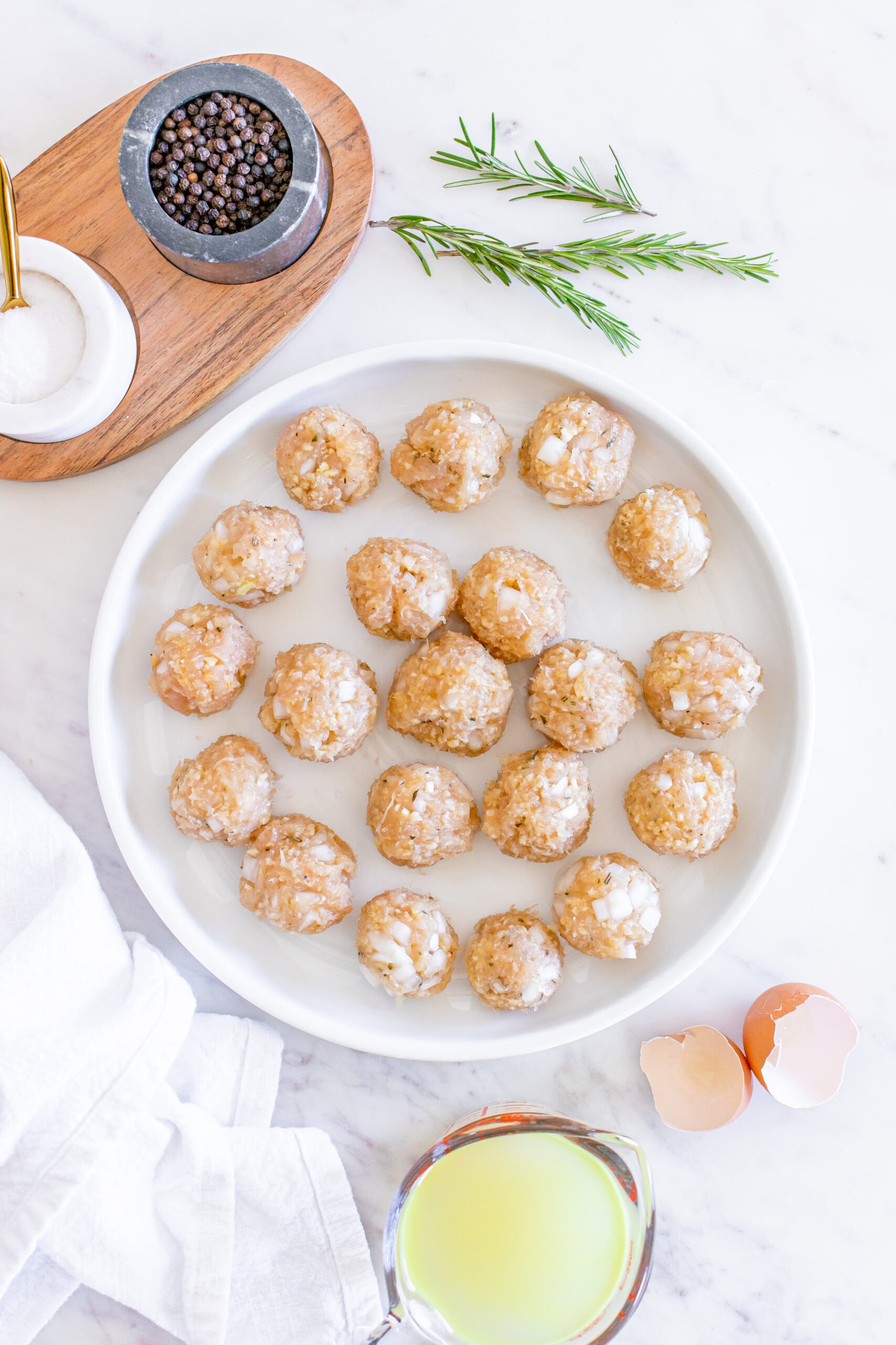 Maple Dijon Turkey Meatballs on a plate.