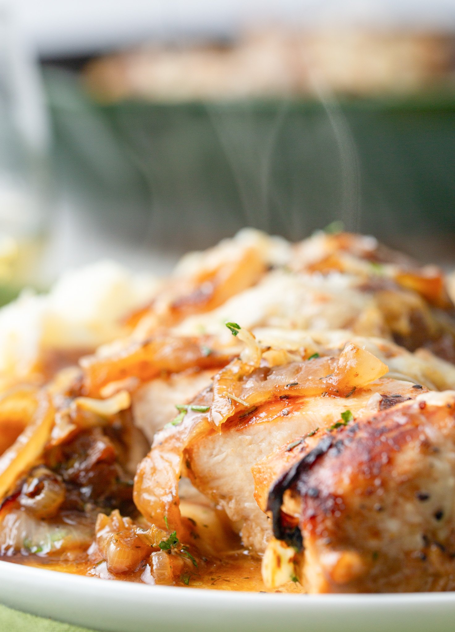 French Onion Chicken up close