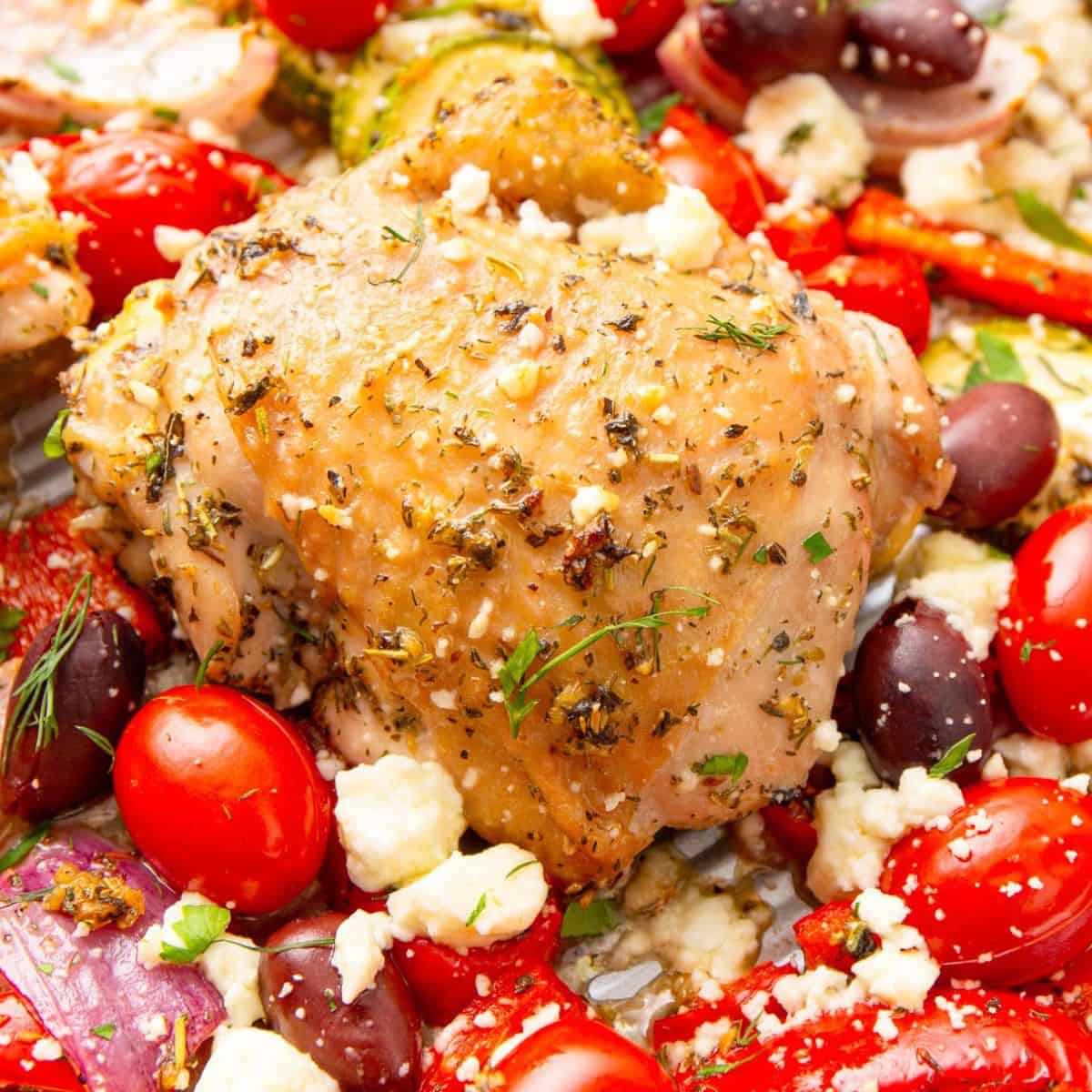 Mediterranean Sheet Pan Chicken-image