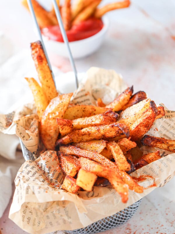 Air Fryer French Fries Recipe in a basket