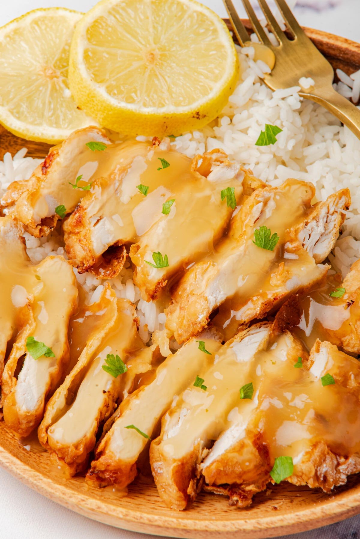 Air Fryer Chicken Breast with parsley 