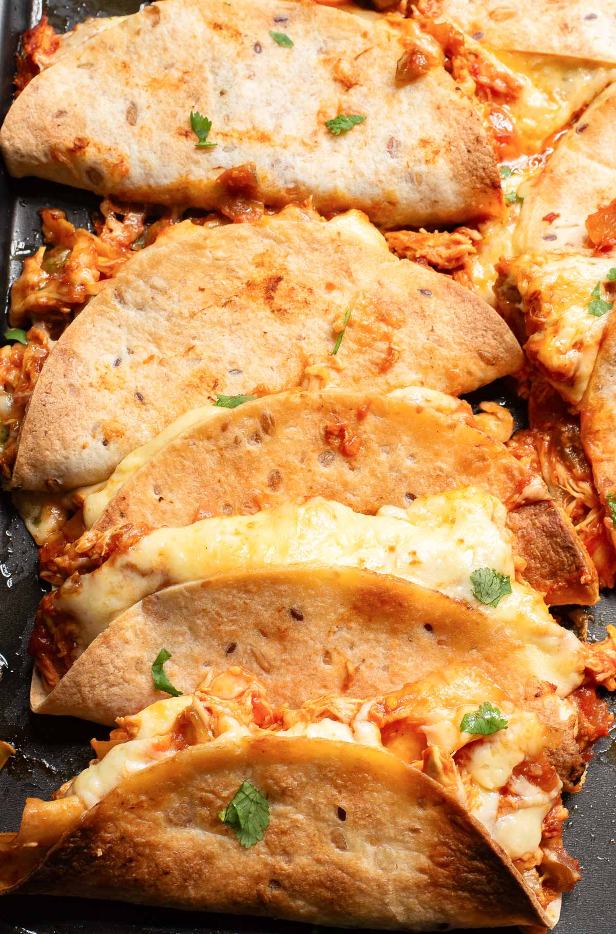 Baked Chicken Tacos cheesy tacos 