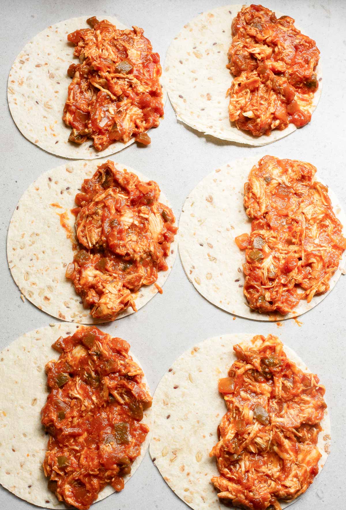 Baked Chicken Tacos chicken on a tortilla 